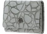 Picard Pelle Portafoglio Clams 1 Flap Wallet Shark Grigio Chiaro