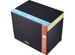 Vevor 3-In-1 Plyometric Jump Box 30/24/20 Pollici, Jump Box Jump Box 159 Kg Di Capacità Di Carico, Fitness Exercise Step-Up Box Per L'allenamento A Casa, Jump Strength Training Nero Regolabile In Altezza