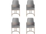 Sedie Da Pranzo Moderne Grigie Sedie Da Cucina Eleganti Sedie Di Lusso Design 4X Sedie Nuove