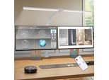 Lampada Da Tavolo A Led Da 24W 80Cm Morsettibile Dimmerabile 5 Temperature Di Colore Protezione Occhi Regolabile Lampada Da Tavolo Per Ufficio, Lettura, Apprendimento