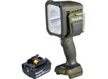Makita Dml 812 G1 Lampada Portatile A Batteria 18 V 1250 Lm Led Verde Oliva Outdoor Adventure Special Edition + 1X Batteria Ricaricabile 6,0 Ah - Senza Caricabatterie