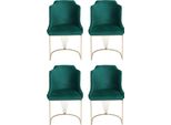Sedia Da Pranzo Verde Di Design 4X Sedie Monoposto Sala Da Pranzo Moderna Jvmoebel