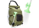 Doccia Solare Da Esterno, Doccia Da Campeggio 20L Borsa Idrica Solare Riscaldatore Borsa Doccia Da Campeggio Con Soffione 5200 Mah, 20 L, Lunghezza Tubo 180 Cm - Showdy