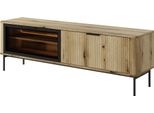 Mobile Tv: Due Ante, Colore Del Mobile: Rovere Con Gambe Nere