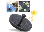 Clanmacy Pompa Solare 1,5W Fontana Da Giardino Con 6 Stili Di Fontana 190L/H Pompa Acqua Solare Pompa Fontana Pompa Laghetto Solare
