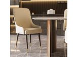 Wisfor Sedie Da Sala Da Pranzo Set Di 2 Sedie, Imbottitura In Velluto Sedie Imbottite Sedia Da Sala Da Pranzo, Beige