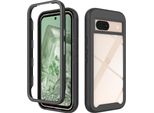 Custodia Google Pixel 8A, Copertura Posteriore Trasparente Ibrida, Robusto Paraurti In Tpu, Custodia Antiurto Per Google Pixel 8A Nero