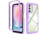 Custodia Galaxy A24 4G, Copertura Posteriore Trasparente Ibrida, Robusto Paraurti In Tpu, Custodia Antiurto Per Samsung Galaxy A24 4G Viola