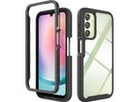 Custodia Galaxy A24 4G, Copertura Posteriore Trasparente Ibrida, Robusto Paraurti In Tpu, Custodia Antiurto Per Samsung Galaxy A24 4G Nero