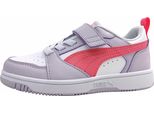 Puma Rebound Ps Scarpa Da Bambina Con Velcro In Bianco, Taglia 33