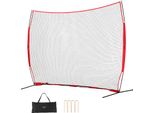 Vevor Rete Da Backstop Barricata, 393 X 140 X 275 Cm Rete Barriera Per Sport Con La Palla, Attrezzatura Da Allenamento Portatile Con Borsa Per Il Trasporto, Schermo Protettivo Per Gli Allenamenti Di Baseball, Softball, Lacrosse, Calcio E Hockey