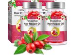 Olio Per Capelli Olio Di Rosa Mosqueta Olio Di Rosa Selvatica Cura Dei Capelli Crescita Dei Capelli In Capsule Bio Vegan, 2X 40 Capsule