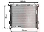 Van Wezel 82002181 - Oe 25310 2H600 Radiatore, Raffreddamento Motore Per Elantra (Hd), I30 (Fd), Ceed (Ed), Pro Ceed (Ed)