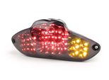 Fanale Posteriore Bgm Original In Vetro Trasparente A Led Con Funzione Di Indicatore Di Direzione Gilera Runner (Dal 2006), Nero Dna