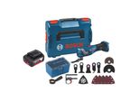 Bosch Gop 18V-34 Professional Multi Cutter A Batteria 18 V Starlock Plus + 1X Batteria 5,0 Ah + 17 Accessori + L-Boxx - Senza Caricabatteria