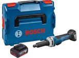 Bosch Ggs 18V-23 Plc Smerigliatrice Diritta Professionale A Batteria 18 V Brushless + 1X Batteria Ricaricabile 4,0 Ah + L-Boxx - Senza Caricabatterie