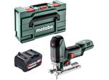 Metabo St 18 Lt 130 Bl Seghetto Alternativo A Batteria 18 V 130 Mm Brushless + 1X Batteria 4,0 Ah + Metabox - Senza Caricabatterie