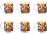 Excelsa Set Von 6 Espressotassen 10 Cl Kimono Porzellan Bunt