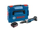 Bosch Ggs 18V-23 Plc Smerigliatrice Diritta Professionale A Batteria 18 V Brushless + 1X Batteria Ricaricabile 5,0 Ah + L-Boxx - Senza Caricabatterie