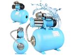Acquedotto Domestico Mh 1300 - Pompa Centrifuga (6000 L/H, 1300 W, Prevalenza 55 M) - Serbatoio Di Pressione Da 50 L - Impianto Automatico Per Acqua Sanitaria Con Manometro - 50 Litri