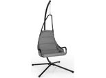 Sedia Sospesa Costway Con Struttura E Sedile Imbottito Extra Large, Altalena Sospesa Grigio