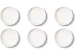 Set Di 6 Piatti Fondi Excelsa Nordic 18 Cm Kermik Bianco