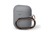 Elago Custodia In Silicone Per La Ricarica Wireless Per Airpods 2 / Airpods 1 Grigio Medio