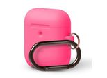 Elago Custodia Di Ricarica Wireless In Silicone Per Airpods 2 / Airpods 1 Rosa Caldo Neon