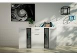 Cassettiera Per Soggiorno Con Illuminazione Sana - Bianco
