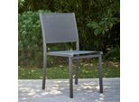 Poltrona Da Giardino In Alluminio E Textilene Grigio - Oviala Nice