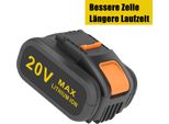 6.Batteria Agli Ioni Di Litio Da 0Ah Per Worx WA3553 WA3575 WA3525 WA3512 WA3511 WA3520 WA3512.1 WA3523 WA3516 WA3572 WA3551.1 WA3881 WA3760
