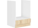 Armadietto Per Fornelli Sabrya - Larghezza 60 Cm, Rovere Sonoma / Bianco
