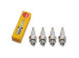 Set Di Candele Ngk 4X BPMR7A Con Soppressione Delle Interferenze Compatibile Con Decespugliatori, Falciatrici E Motoseghe