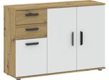 Cassettiera Combinata Richmond - Rovere Artisan / Bianco