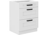 Armadietto Con Cassetti Laili - Larghezza 60 Cm, Bianco