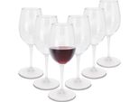Bicchiere Da Vino In Plastica Da 330 Ml - Set Di 6 - Bicchiere Da Campeggio Per Vino