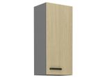Armadietto Superiore Alto Myriam - Larghezza 40 Cm, A Motivo / Antracite