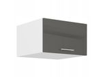 Mobiletto Profondo Superiore Con Ante A Battente Lajla - Larghezza 60 Cm, Grigio / Bianco