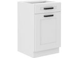 Armadietto Inferiore Con Cassetto Laili - Larghezza 50 Cm, Bianco