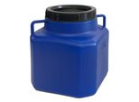 Plasteo® 10 Litri Barile A Collo Largo Blu Con Coperchio E Manici, Senza Bpa Per Alimenti Barile Da Campeggio Barile Per Crauti Barile Per Alimenti Barile Con Coperchio A Vite