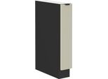 Mobile Estraibile Agafija - Larghezza 15 Cm, Cashmere / Nero