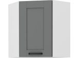 Armadietto Superiore Ad Angolo Laili - 60X60 Cm, Grigio / Bianco