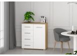 Pratica Cassettiera Anfisa Mini 1 - Rovere Sonoma / Bianco