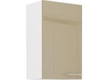 Armadietto Superiore Da Cucina Lajla - Larghezza 45 Cm, Cappucino / Bianco