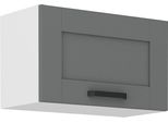 Armadietto Per Cappa Aspirante Laili - Larghezza 60 Cm, Grigio / Bianco