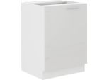 Armadietto Inferiore Ad Anta Singola Lajla - Larghezza 60 Cm, Bianco
