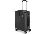 Brubaker Valigia A Mano London - Valigia Da Viaggio Con Chiusura A Combinazione, 4 Ruote E Maniglie Comfort - Valigia Trolley 37 X 56 X 22 Cm, M, Nero