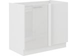 Armadietto Allungato Ad Angolo Lajla - Larghezza 105 Cm, Bianco