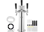 Torre Per Birra Vevor Con 3 Rubinetti, Torre Per Il Kegging Della Birra In Acciaio Inox, Kit Per Torre Kegerator Con Tubi Preassemblati E Rubinetti A Chiusura Automatica Per Feste, Bar, Pub E Ristoranti