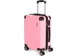 Brubaker Valigia A Mano London - Valigia Da Viaggio Con Chiusura A Combinazione, 4 Ruote E Maniglie Comfort - Valigia Trolley 37 X 56 X 22 Cm, M, Rosa